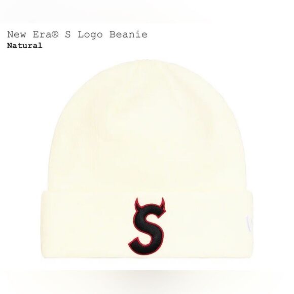 Supreme Other - New Era® S Logo Beanie “natural”